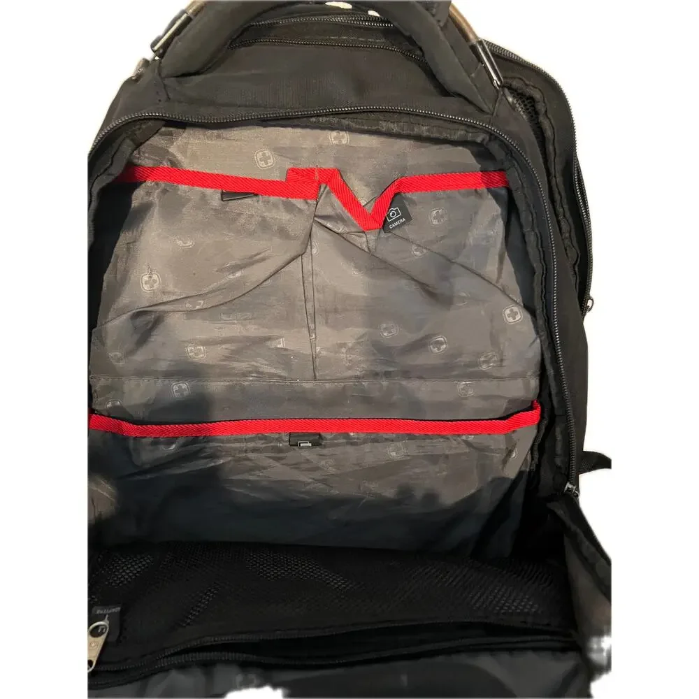 Swiss Gear 3760 Laptop Backpack Black Red